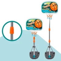 Canasta de Baloncesto Infantil Portátil Ajustable, 46,5x40x165 Cm, Negro(m-5)