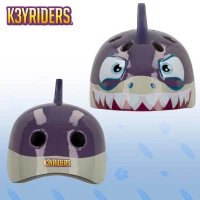 Casco Infantil 3D Tiburón K3YRIDERS, 21x24,5x20 Cm, Azul(m-3)