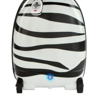 Maleta Teledirigida Infantil Diseño Cebra, 31x25x42 Cm, Blanco y Negro(m-6)
