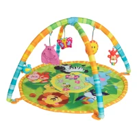 Gimnasio para Bebés Jungla Acolchado 3 en 1, 77x77x46 Cm, Multicolor(m-2)