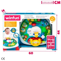 Mesa de Actividades Trotamundos Interactiva Winfun, 46x46x41 Cm, Multicolor(m-7)