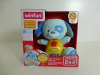 Peluche Perrito Winfun Interactivo con Luces y Sonidos, 15,5x11,5x16,5 Cm, Azul(m-11)