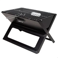 Barbacoa Portátil Plegable de Sobremesa Aktive, 45x29x30 Cm, Negro(m-1)