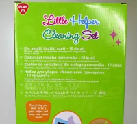 Set de Limpieza Infantil con 10 Accesorios, 25x10x66 Cm, Verde(m-8)