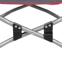 Silla Baja Plegable de Camping Poliéster 600D y Estructura de Acero, 15x15x70 Cm, Gris(m-5)