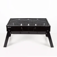 Barbacoa Plegable Portátil de Sobremesa para Carbón, 50x30x23 Cm, Negro(m-2)