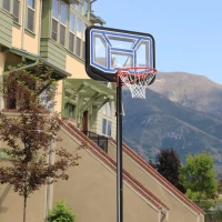Canasta de Baloncesto Portátil Ultrarresistente Regulable 230-305 Cm, 112x5x76 Cm, Negro(m-6)