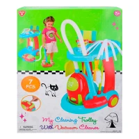 Carrito de Limpieza con Aspirador Eléctrico, 38x14,5x52,5 Cm, Multicolor(m-3)