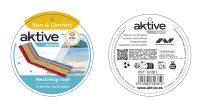 Esterilla de Playa Aktive Acolchada Reclinable, 52x5x52 Cm, Multicolor(m-8)