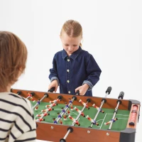 Futbolín de Madera con Patas, 91x46x65 Cm, Madera Natural(m-7)