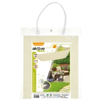 Toldo Vela Rectangular Protección UV50, 160 Gr/m2, 300x400 Cm, Crema(m-4)
