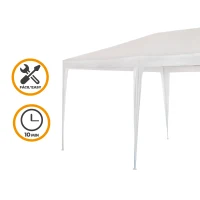 Cenador Desmontable Extragrande, 600x300x255 Cm, Blanco(m-3)