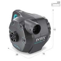 Hinchador Eléctrico INTEX 1.100 Litros/Minuto, 27x16x14,5 Cm, Azul(m-4)