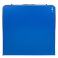 Mesa Ping Pong Plegable de Camping, Aluminio 25 Mm y Tablero MDF Antideslizante, 160x80x70 Cm, Azul(m-7)