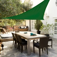 Toldo Vela Triangular Aktive Garden, Poliéster 160 G/m², 500x500x500 Cm, Verde Oscuro(m-2)
