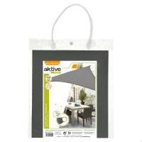 Toldo Vela Triangular Aktive Garden Poliéster 160 G/m², 500x500x500 Cm, Gris Antracita(m-4)