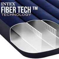 Colchón Hinchable Individual Dura-Beam Classic Downy Fiber-Tech, 99x191x25 Cm, Gris(m-7)