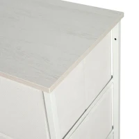 Cómoda 9 Cajones de Tela, 100x30x100 Cm, Blanco(m-5)