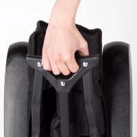 Silla Plegable Camping Acolchada Reclinable, 28,5x18x93 Cm, Negro(m-6)