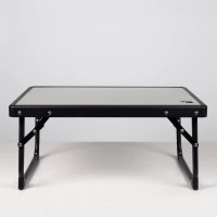 Mesa Plegable Baja Aktive, 56x40x25 Cm, Gris y Negro(m-2)