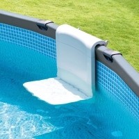 Asiento Ajustable para Piscina Desmontable INTEX, 51,5x25x61,5 Cm, Blanco