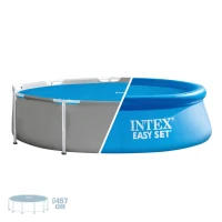 Cobertor Solar Intex para Piscina 448 Cm, Reduce Evaporación Hasta 95%, Azul(m-3)