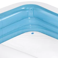 Piscina Hinchable Rectangular Intex 3 Cámaras, 305x183x56 Cm, Azul Turquesa(m-7)