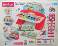 Piano Táctil Bebé Winfun con Luz, Sonidos y 8 Teclas, 27x18x16 Cm, Multicolor(m-8)