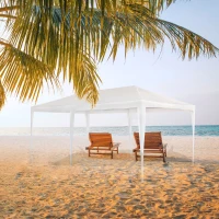 Cenador Desmontable Extragrande, 600x300x255 Cm, Blanco(m-2)