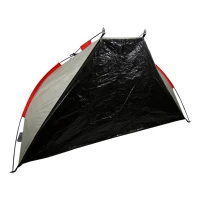 Tienda Paravientos Playa Impermeable para 2 Personas, 200x100x90 Cm, Gris(m-2)
