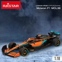 Coche Teledirigido F1 Escala 1:18, 38x16,5x14,5 Cm, Naranja(m-2)
