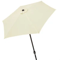 Sombrilla Hexagonal para Terraza Aktive, 250x240x3,4 Cm, Blanco(m-1)