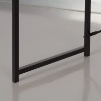 Escritorio Industrial de Melamina con Estructura de Acero, 100x40x70 Cm, Negro(m-6)