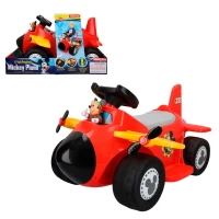 Correpasillos Avión Interactivo Mickey Batería 6V 68,5x44x41 Cm, Multicolor(m-1)