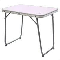 Mesa Plegable Aktive, Estructura Acero 16 Mm y Tablero MDF, 60x40x50 Cm, Malva(m-1)