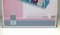 Castillo de Princesas de Madera 3 Plantas WOOMAX, 37x15x53,5 Cm, Rosa y Azul(m-9)