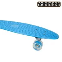 Monopatín Infantil 4 Ruedas con Eje de Aluminio CB Riders, 68x20 Cm, Azul(m-7)