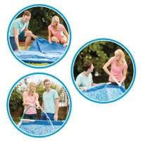 Piscina Desmontable Estructura Metálica Small Frame, 300x200x75 Cm, Azul(m-3)