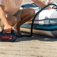 Hinchador Eléctrico INTEX Quick-Fill 400 L/min, 27,5x14,5x17,5 Cm, Negro(m-5)