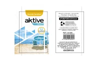 Sombrilla de Playa Aktive Antiviento Doble Techo 8 Varillas 280 Cm, Azul(m-8)