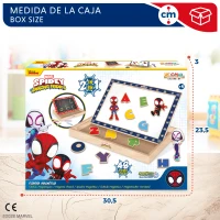 Pizarra Magnética Infantil 2 en 1 de Madera, 30,5x3,5x23 Cm, Rojo(m-6)