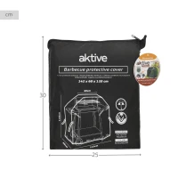 Funda para Barbacoa Impermeable, 142x60x120 Cm, Negro(m-7)