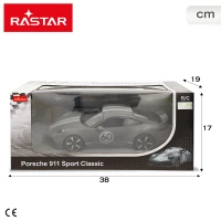 Coche Radiocontrol Rastar Porsche 911 Sport Classic 1:16, 38x19x17 Cm, Gris(m-7)