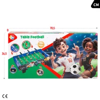 Futbolín Sobremesa 18 Jugadores, 69x37x24 Cm, Madera(m-6)