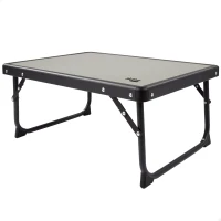 Mesa Plegable Baja Aktive, 56x40x25 Cm, Gris y Negro(m-1)