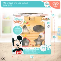 Cubo Encajable de Madera Disney, 13 Bloques, 15x15x15 Cm, Multicolor(m-6)