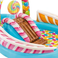 Centro de Juegos Hinchable Intex, 2 Piscinas y Tobogán, 295x191x130 Cm, Multicolor(m-7)