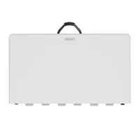 Mesa Plegable Cuadrada Lifetime, Tablero de Polietileno 38 Mm, 94x94x74 Cm, Blanco(m-2)