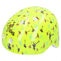 Casco Infantil Ajustable CB Riders con Rueda Trasera y Cierre Regulable, 20x16x35 Cm, Amarillo Neón(m-1)