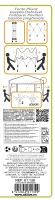 Cenador Plegable Ajustable en Altura, 300x300x220/320 Cm, Verde(m-9)